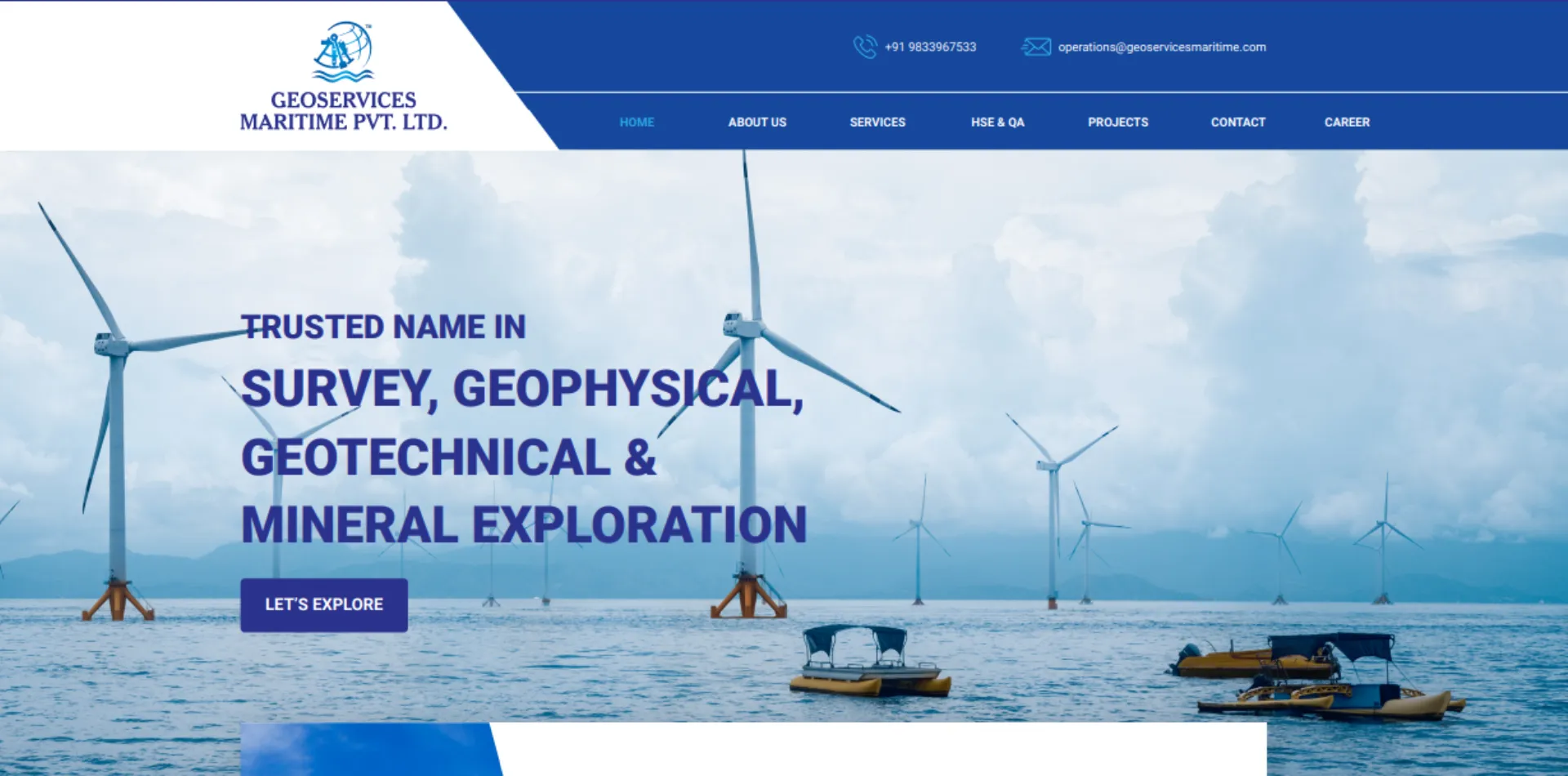 Geo Services Maritime Website
