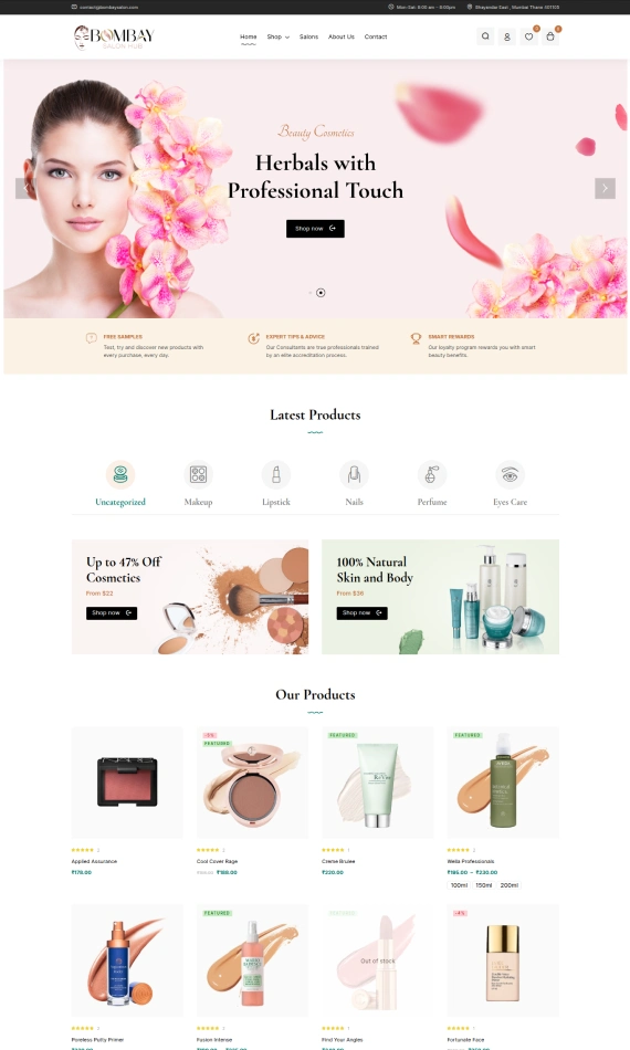 Bombay Salon Website