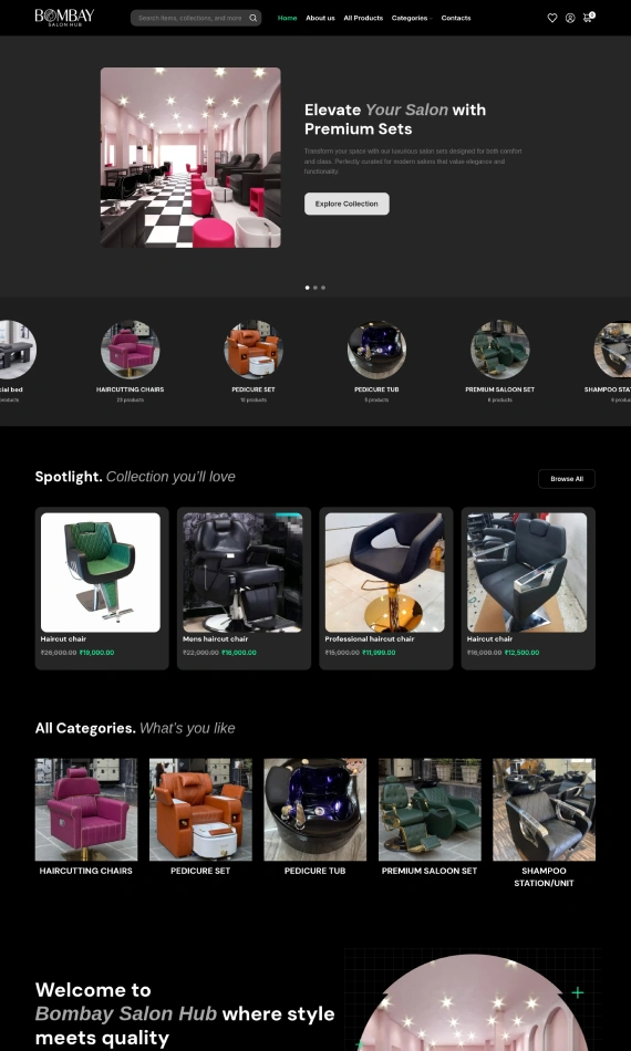 Bombay Salon Website