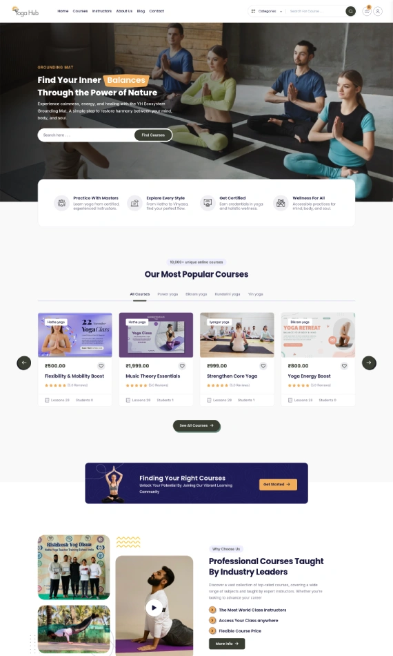 Yoga Hub Website